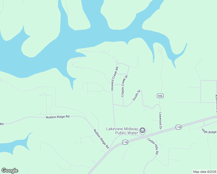 map of restaurants, bars, coffee shops, grocery stores, and more near 562 Howard Creek Road in Midway