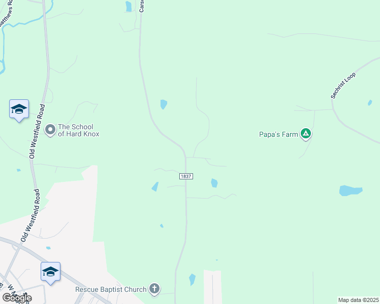 map of restaurants, bars, coffee shops, grocery stores, and more near 126 Carson Oaks Lane in Pilot Mountain