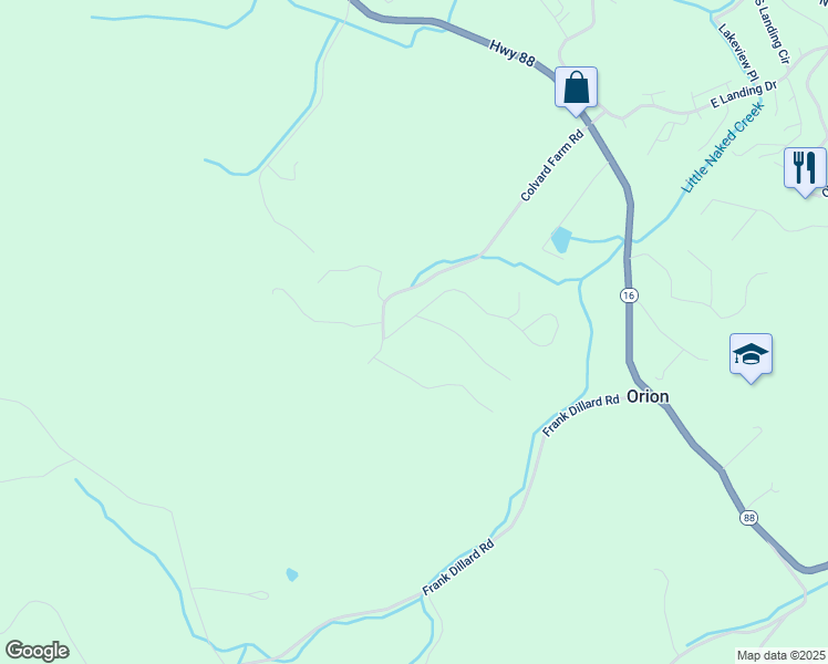 map of restaurants, bars, coffee shops, grocery stores, and more near 150 Chestnut Ridge Drive in Jefferson
