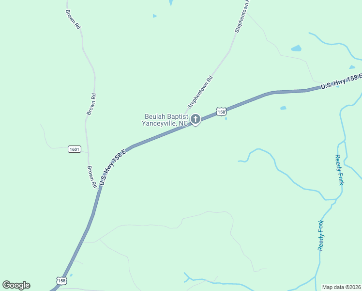 map of restaurants, bars, coffee shops, grocery stores, and more near 1762 U.S. 158 in Yanceyville