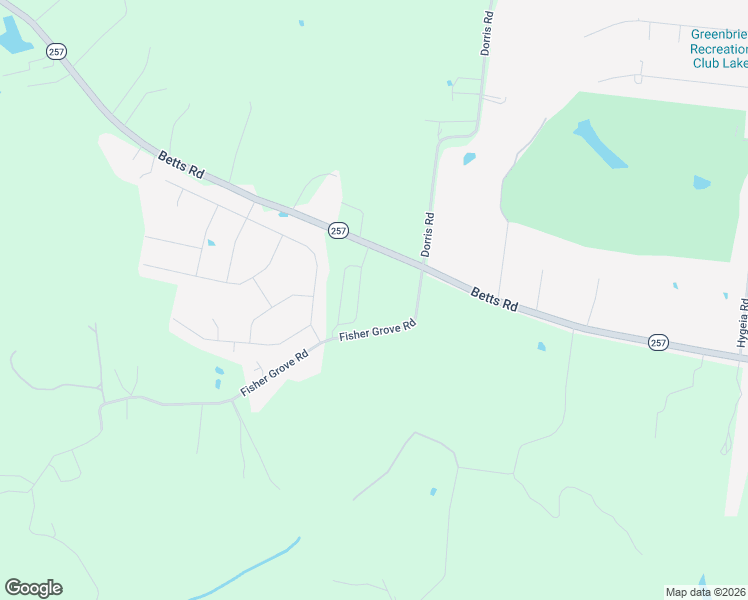 map of restaurants, bars, coffee shops, grocery stores, and more near 5905 Fisher Grove Road in Greenbrier