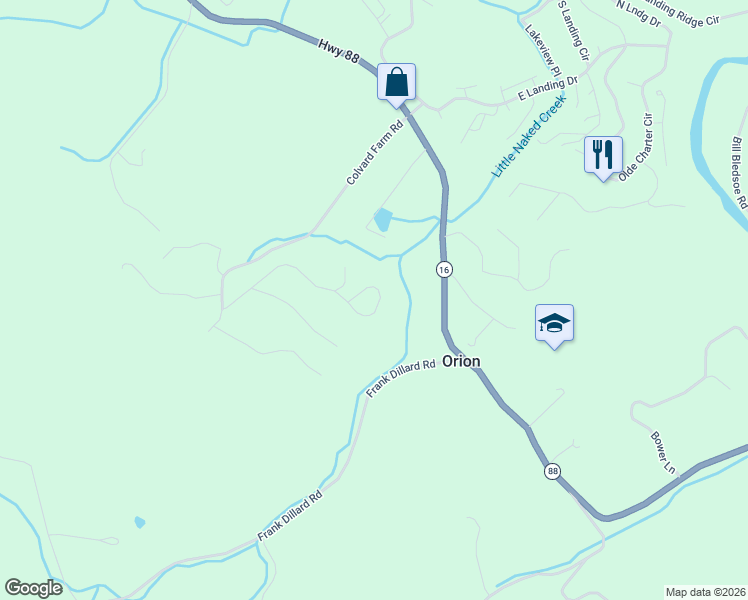 map of restaurants, bars, coffee shops, grocery stores, and more near 544 Chestnut Ridge Drive in Jefferson
