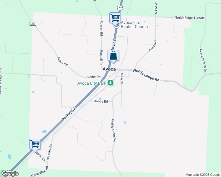 map of restaurants, bars, coffee shops, grocery stores, and more near 128 Hobbs Road in Rogers