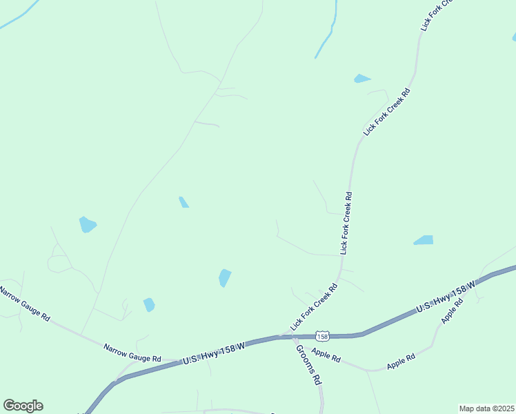 map of restaurants, bars, coffee shops, grocery stores, and more near 158 Lick Fork Lane in Reidsville