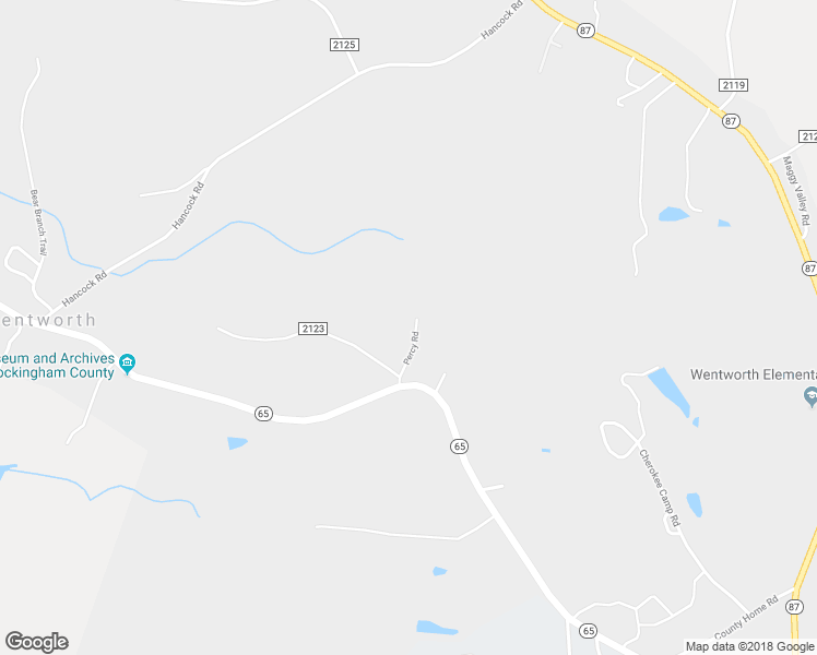 map of restaurants, bars, coffee shops, grocery stores, and more near 162 Percy Road in Reidsville