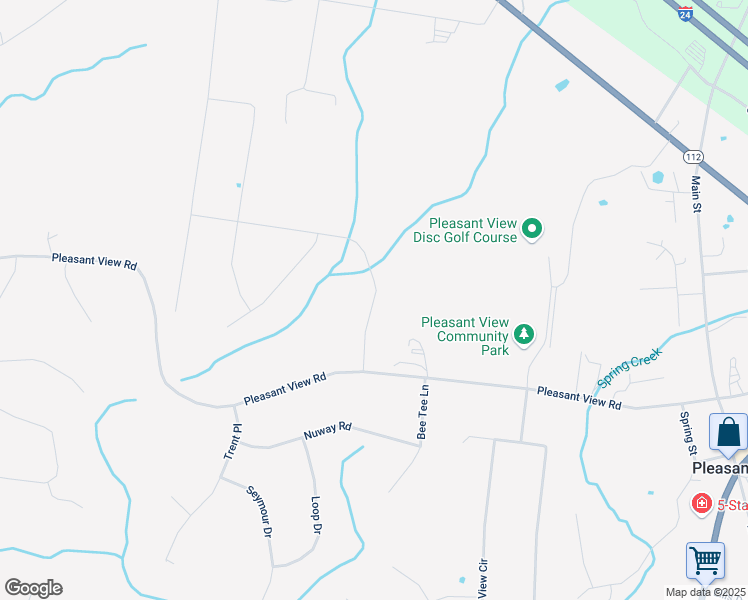 map of restaurants, bars, coffee shops, grocery stores, and more near Blacksmith Drive in Pleasant View
