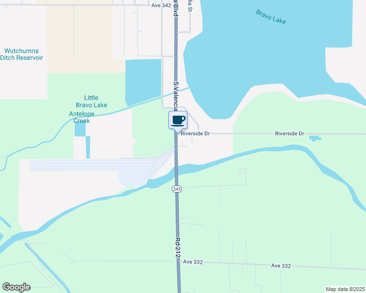 map of restaurants, bars, coffee shops, grocery stores, and more near 858 South Valencia Boulevard in Woodlake