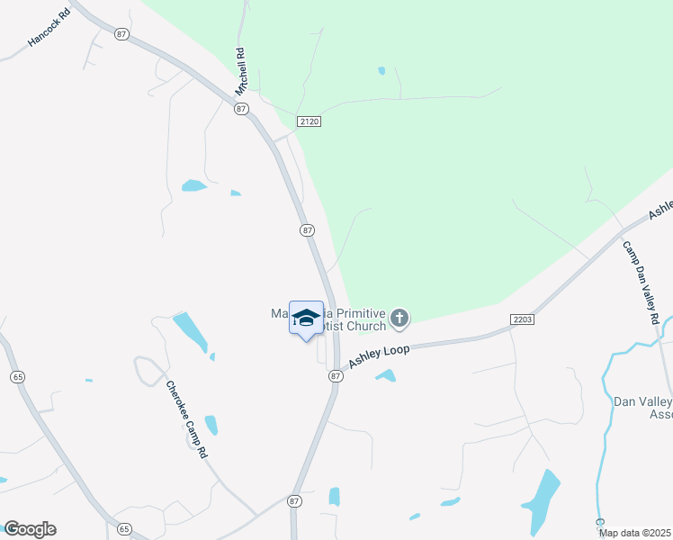 map of restaurants, bars, coffee shops, grocery stores, and more near 8943 North Carolina 87 in Reidsville