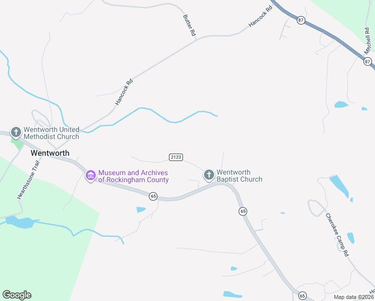 map of restaurants, bars, coffee shops, grocery stores, and more near in Wentworth