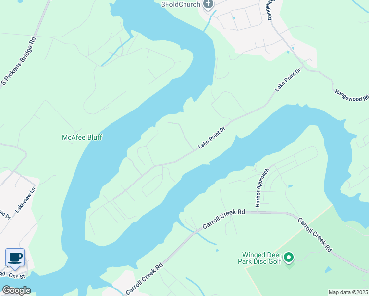 map of restaurants, bars, coffee shops, grocery stores, and more near 700 Lake Point Drive in Piney Flats