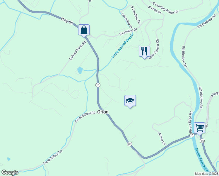 map of restaurants, bars, coffee shops, grocery stores, and more near 292 Proto Drive in Jefferson