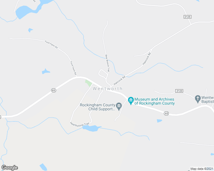 map of restaurants, bars, coffee shops, grocery stores, and more near 120 Bear Branch Trail in Reidsville