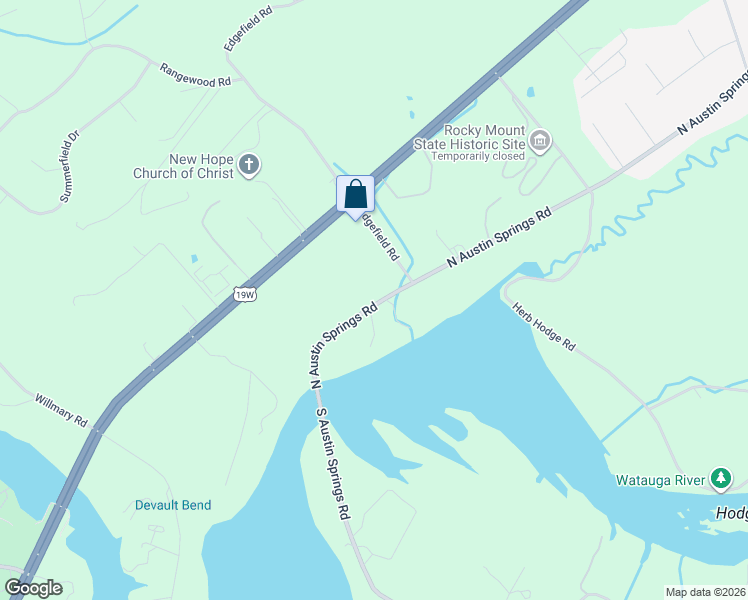 map of restaurants, bars, coffee shops, grocery stores, and more near 1248 North Austin Springs Road in Piney Flats