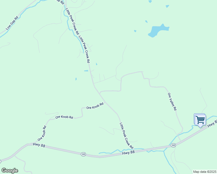 map of restaurants, bars, coffee shops, grocery stores, and more near 201 Ore Knob Mine Road in Jefferson