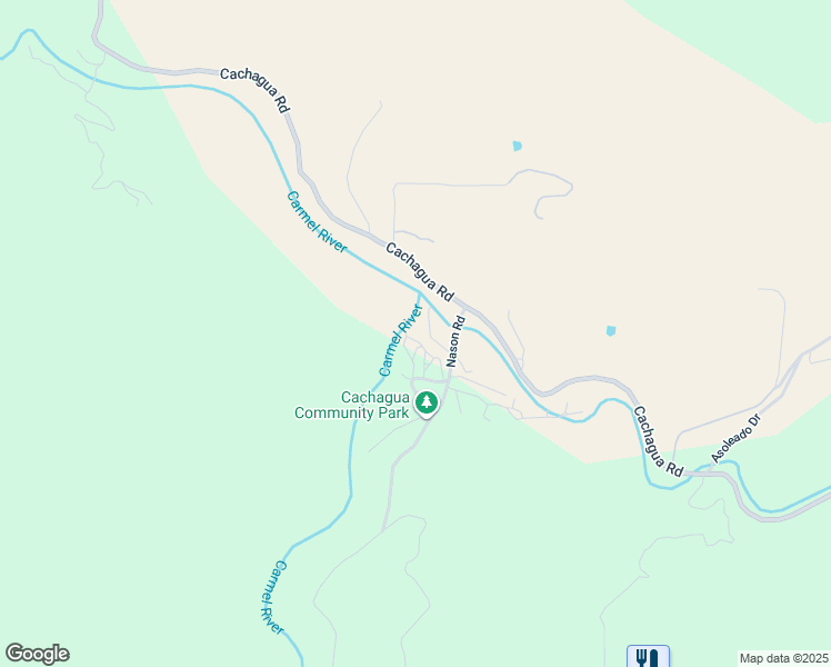 map of restaurants, bars, coffee shops, grocery stores, and more near 37151 Nason Road in Carmel Valley