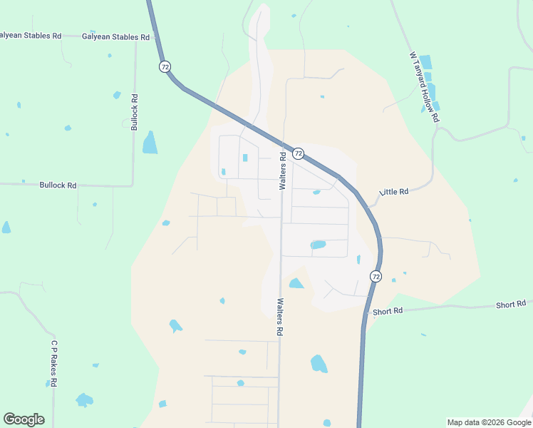 map of restaurants, bars, coffee shops, grocery stores, and more near 11871 Walters Road in Bentonville