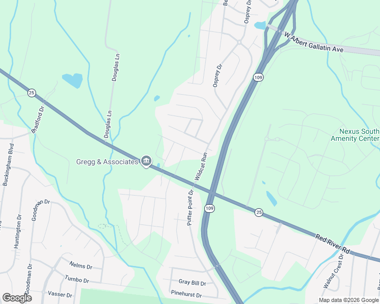 map of restaurants, bars, coffee shops, grocery stores, and more near 503 Beck Place in Gallatin