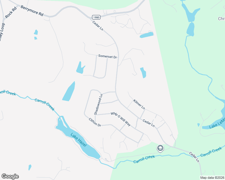 map of restaurants, bars, coffee shops, grocery stores, and more near 123 Shadowood Lane in Reidsville