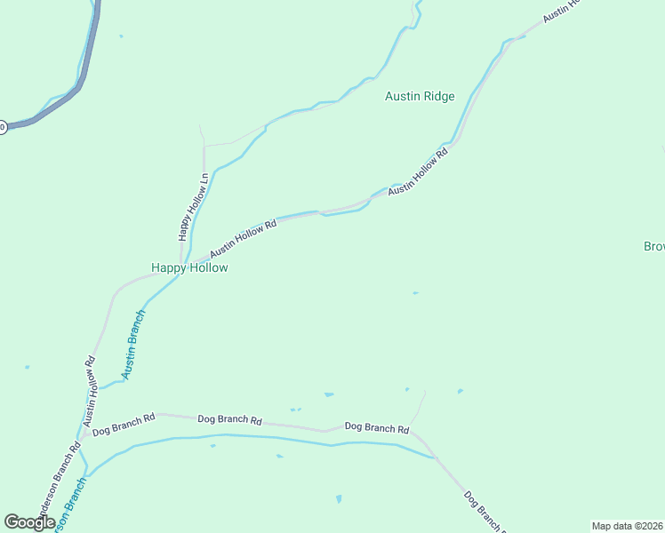 map of restaurants, bars, coffee shops, grocery stores, and more near 108 Austin Hollow Road in Pleasant Shade