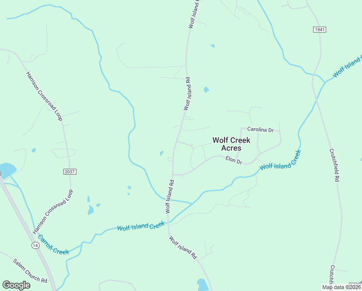 map of restaurants, bars, coffee shops, grocery stores, and more near 852 Wolf Island Road in Reidsville