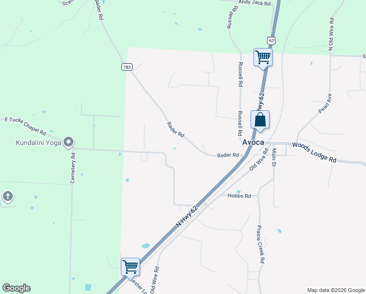map of restaurants, bars, coffee shops, grocery stores, and more near 397 Rader Rd in Rogers