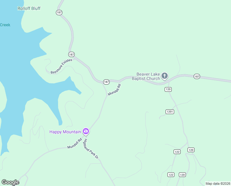 map of restaurants, bars, coffee shops, grocery stores, and more near 304 Mundell Road in Eureka Springs
