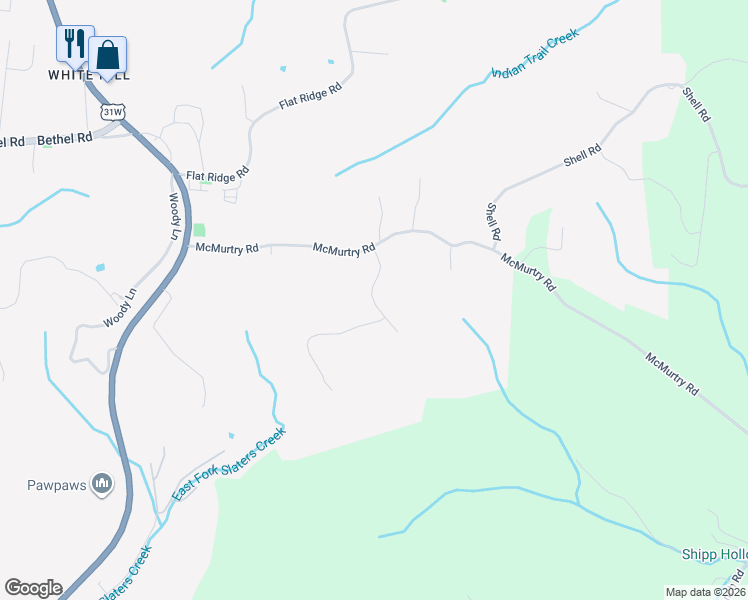 map of restaurants, bars, coffee shops, grocery stores, and more near 1013 Winding Ridge Road in Goodlettsville