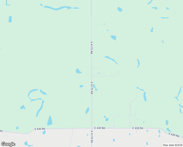 map of restaurants, bars, coffee shops, grocery stores, and more near South 4170 Road in Claremore