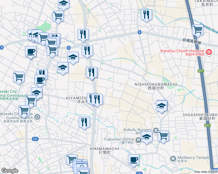 Takasaki Gunma Walk Score