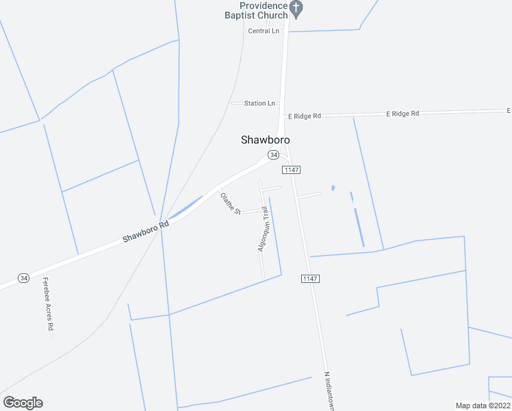 map of restaurants, bars, coffee shops, grocery stores, and more near 108 Algonquin Trail in Currituck