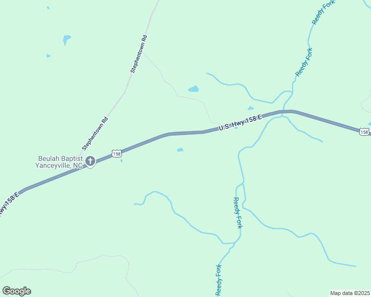 map of restaurants, bars, coffee shops, grocery stores, and more near 2362 U.S. Highway 158 East in Yanceyville