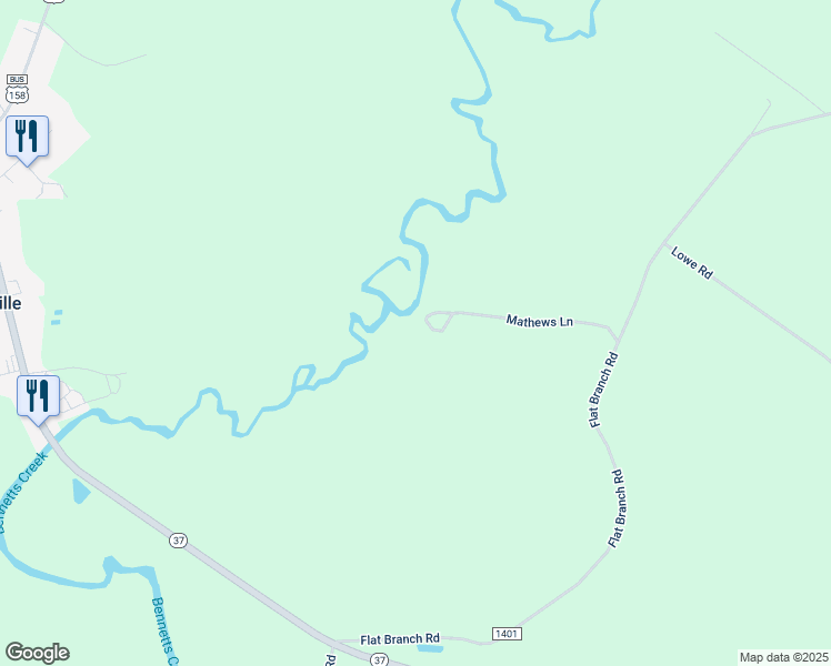 map of restaurants, bars, coffee shops, grocery stores, and more near 3 Mathews Lane in Gatesville