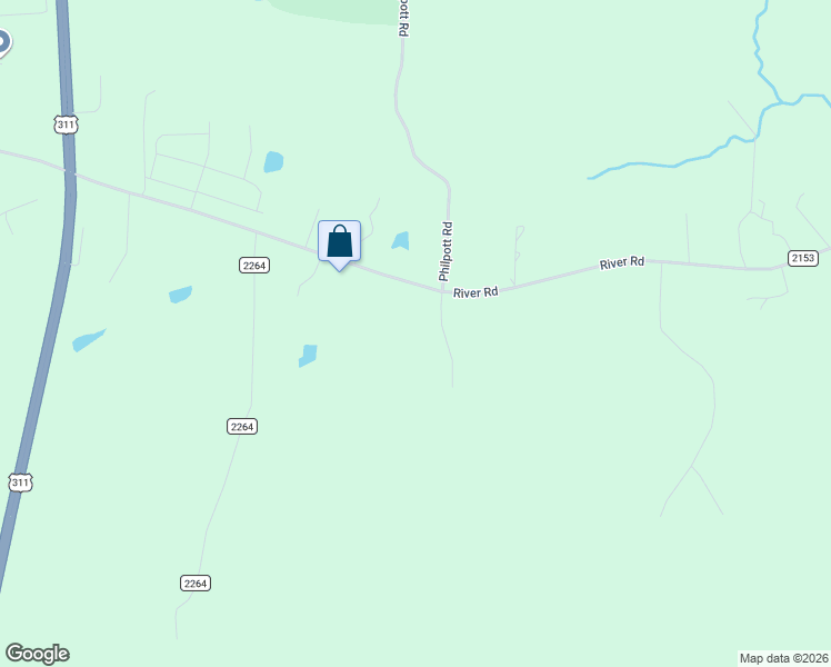 map of restaurants, bars, coffee shops, grocery stores, and more near 124 Hickory Road in Stoneville