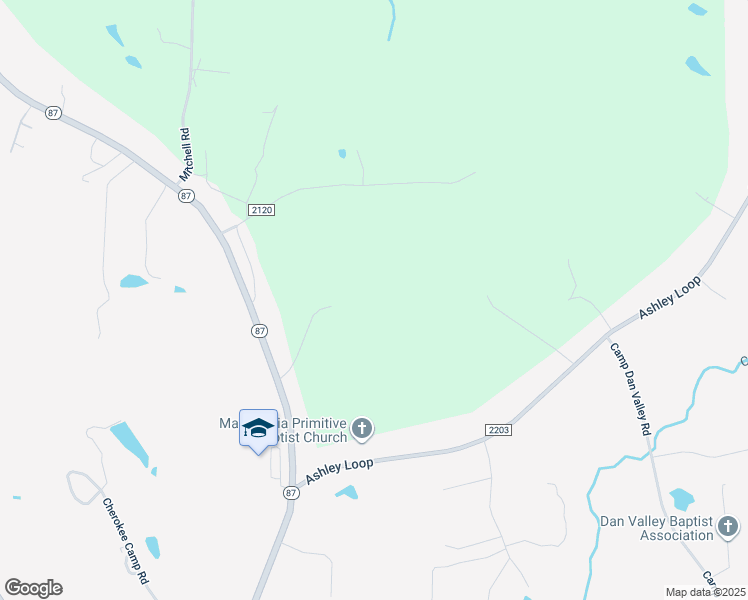 map of restaurants, bars, coffee shops, grocery stores, and more near 8943 North Carolina 87 in Reidsville