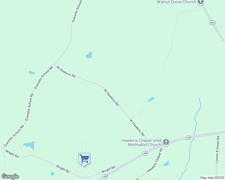 map of restaurants, bars, coffee shops, grocery stores, and more near 578 West Hawkins Road in Roanoke Rapids