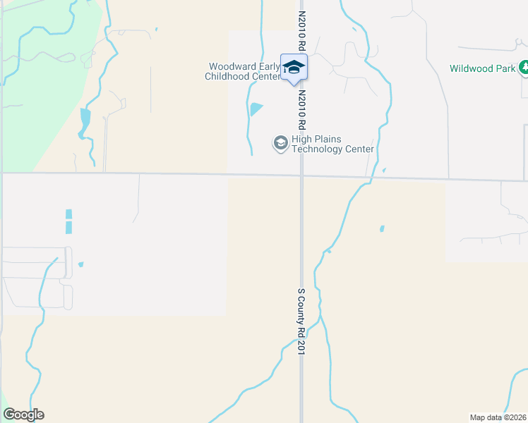 map of restaurants, bars, coffee shops, grocery stores, and more near in Woodward