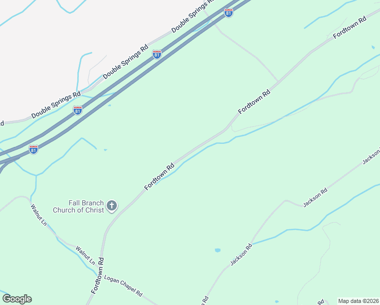 map of restaurants, bars, coffee shops, grocery stores, and more near 604 Fordtown Rd in Fall Branch