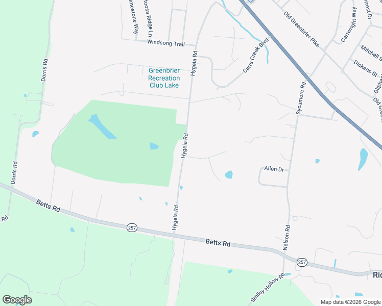 map of restaurants, bars, coffee shops, grocery stores, and more near 1913 Hygeia Road in Greenbrier