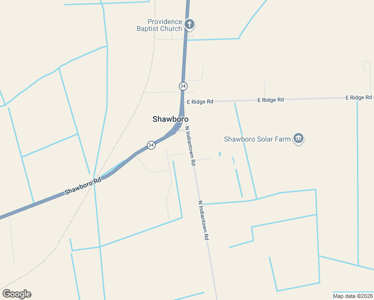 map of restaurants, bars, coffee shops, grocery stores, and more near 132 North Indian Town Road in Shawboro