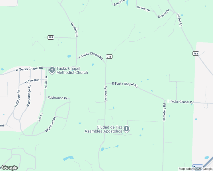 map of restaurants, bars, coffee shops, grocery stores, and more near 12907-13199 East Tucks Chapel Road in Rogers
