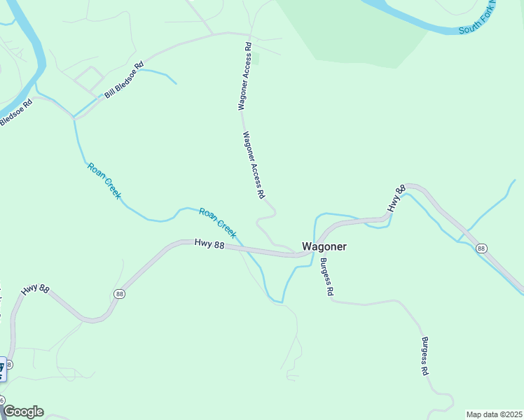 map of restaurants, bars, coffee shops, grocery stores, and more near 417 Wagoner Access Road in Jefferson