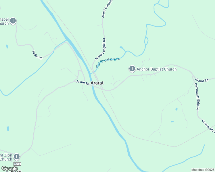 map of restaurants, bars, coffee shops, grocery stores, and more near 1420 Ararat Road in Ararat