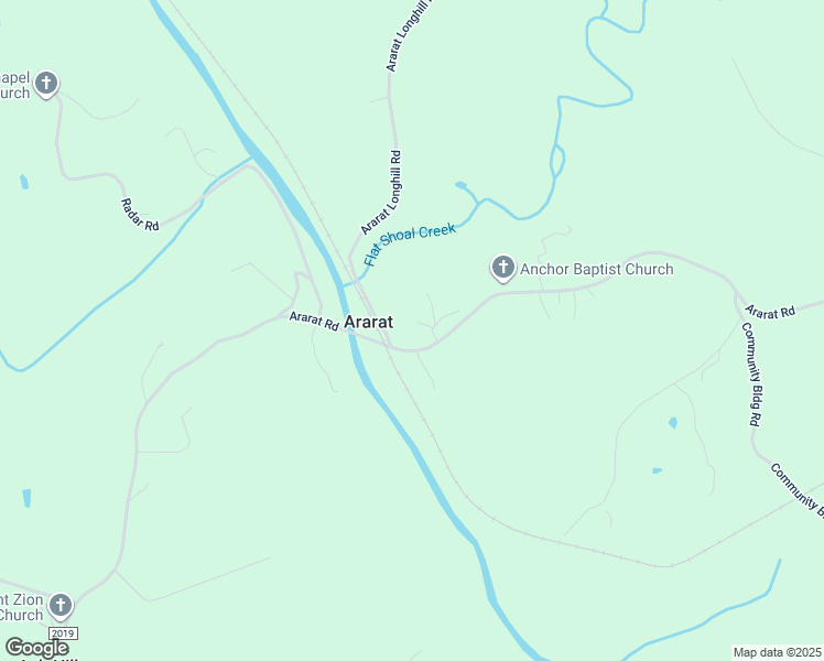 map of restaurants, bars, coffee shops, grocery stores, and more near 1420 Ararat Road in Ararat