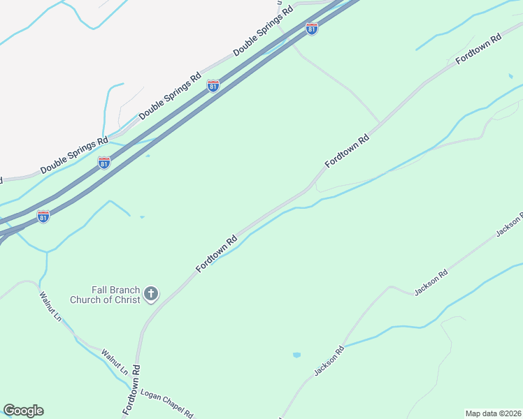 map of restaurants, bars, coffee shops, grocery stores, and more near 604 Fordtown Rd in Fall Branch