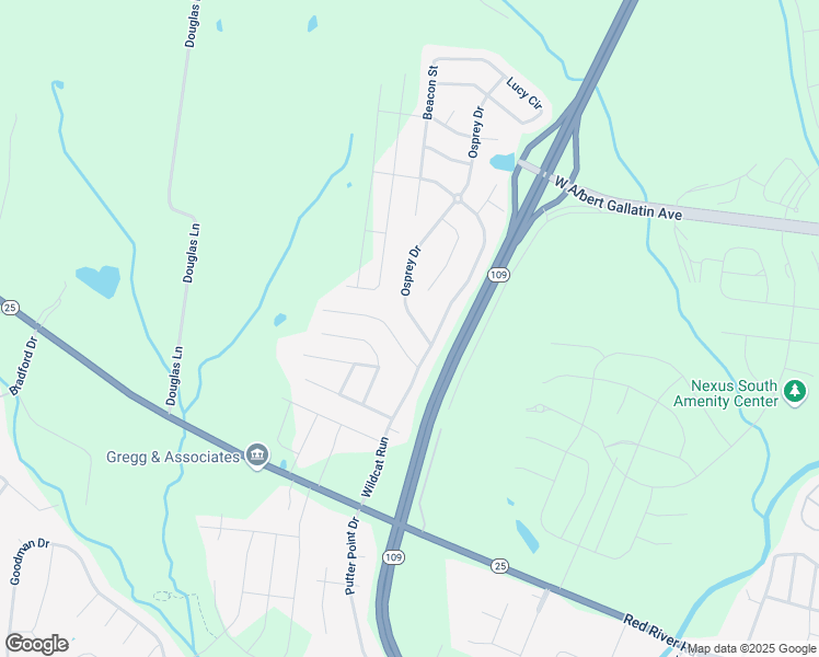 map of restaurants, bars, coffee shops, grocery stores, and more near 226 Osprey Drive in Gallatin