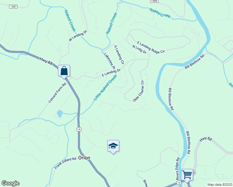 map of restaurants, bars, coffee shops, grocery stores, and more near 165 Saint Andrews Place in Jefferson