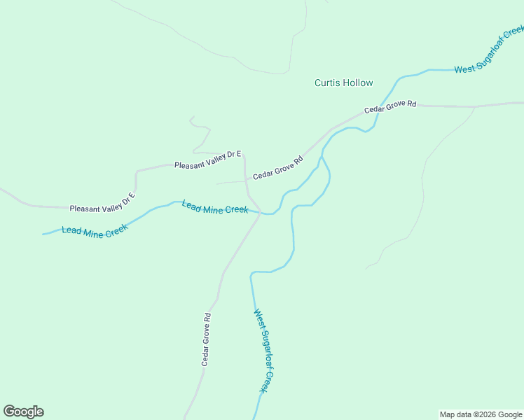 map of restaurants, bars, coffee shops, grocery stores, and more near 14391-14499 Cedar Grove Road in Lead Hill