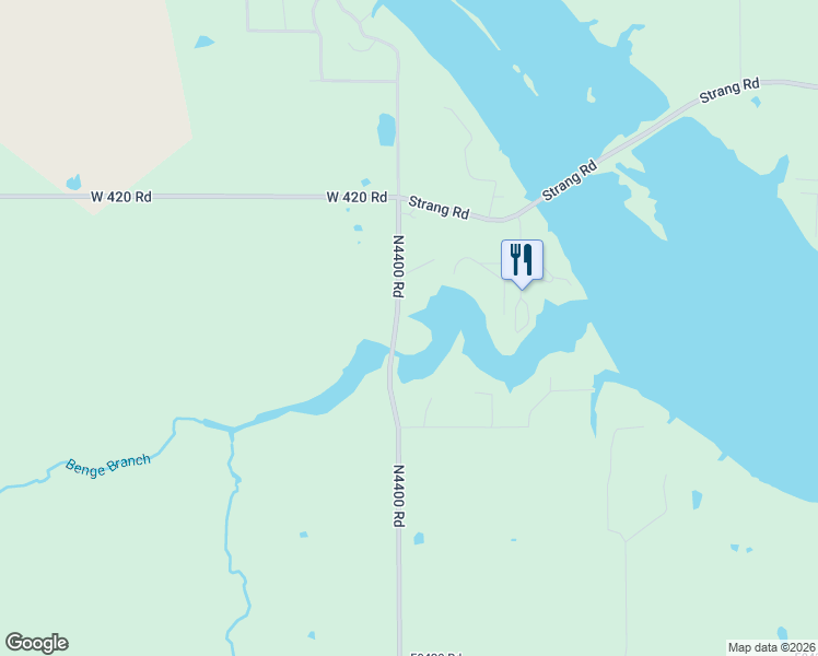 map of restaurants, bars, coffee shops, grocery stores, and more near N4400 Road in Adair