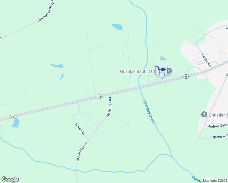 map of restaurants, bars, coffee shops, grocery stores, and more near 4768 North Carolina 48 in Roanoke Rapids