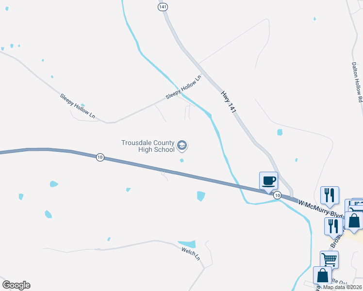 map of restaurants, bars, coffee shops, grocery stores, and more near 262 West McMurry Boulevard in Hartsville